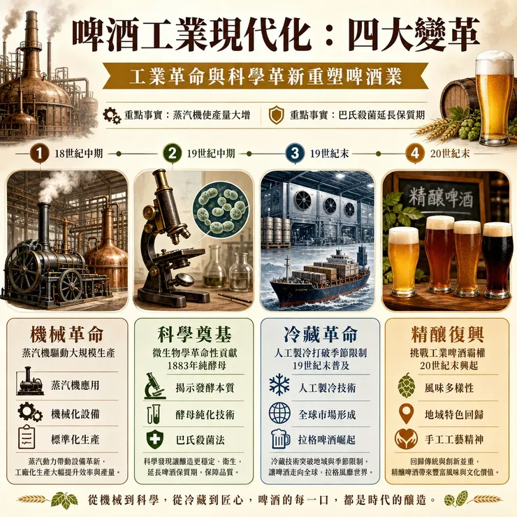 啤酒工業的現代化